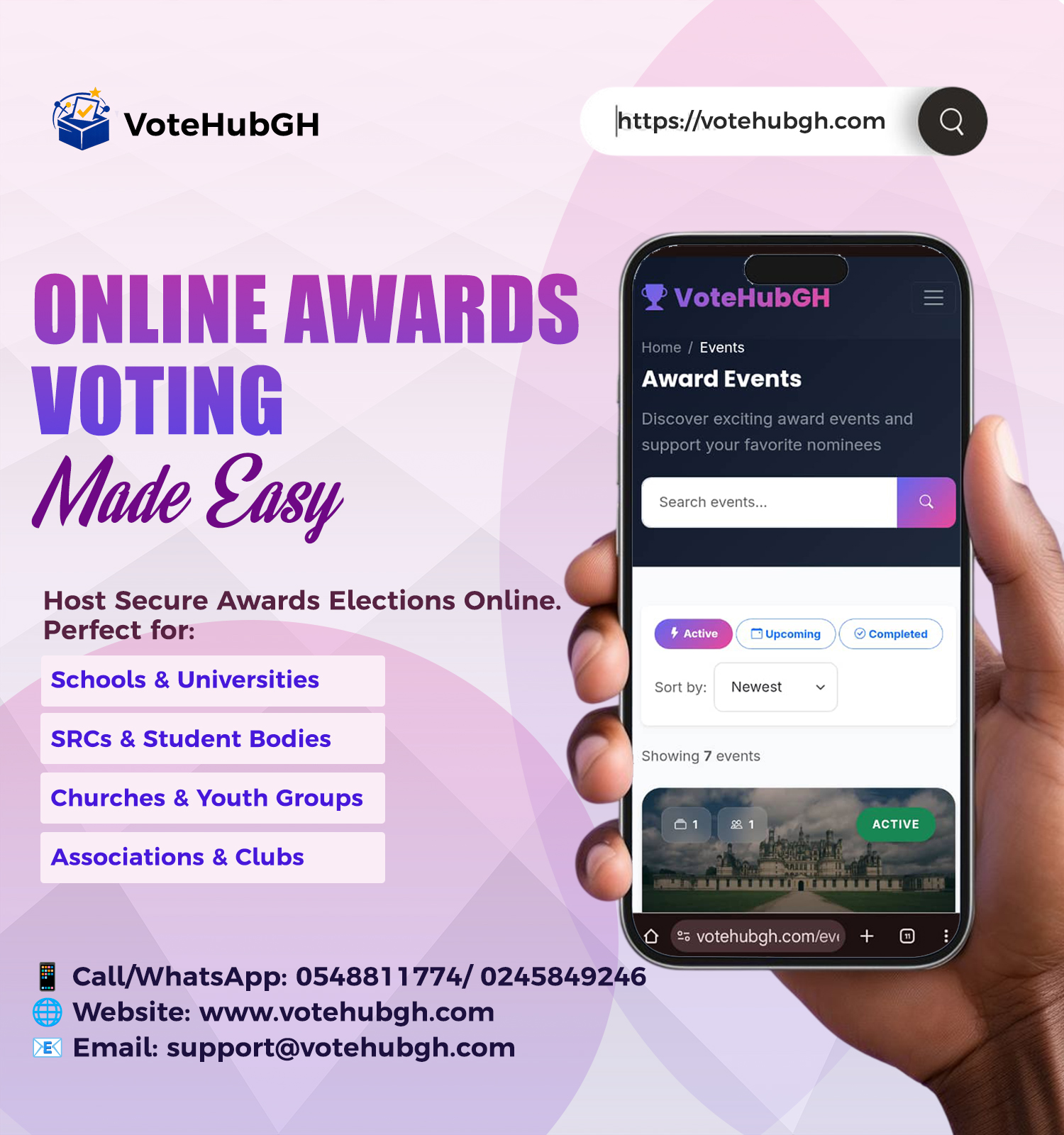 Online Awards Voting & Ticketing